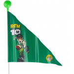 Vlajka na bicykel BEN ML-F24 - zelená